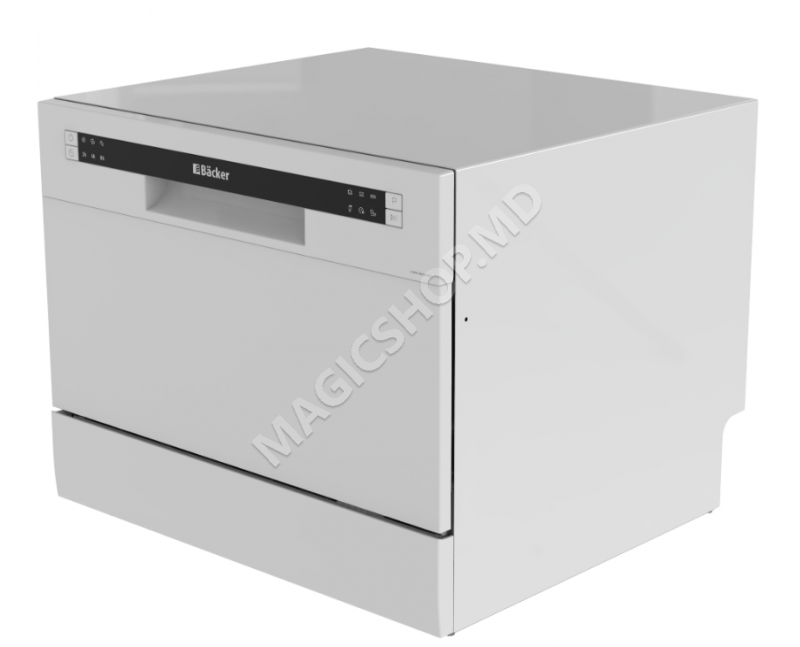 Masina de spalat vase compacta Backer WQP6-3602G WH 